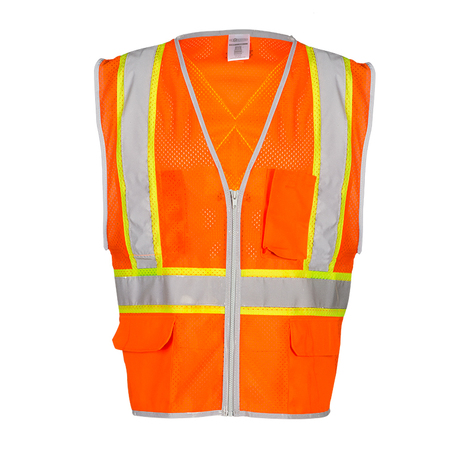 KISHIGO S-M Orange X Back Dual Compliant Vest 1577-S-M